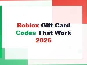 Roblox Gift Card Codes That Work 2026 – Free Working Codes